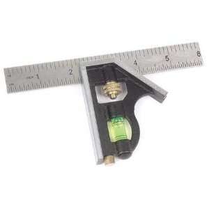  Layout Equipment Combination Square,6 In,Black,Zinc