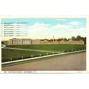  1930s Vintage Postcard Penn High School Harrisburg 