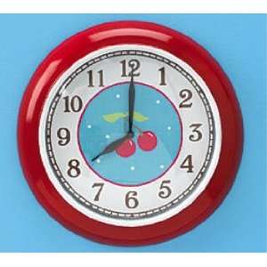   cherries home decor Kitchen wall CLOCK Fruit red