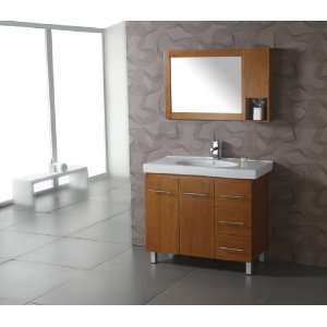   39 Inch Solid Wood Cabinet Ceramic Top No Faucet