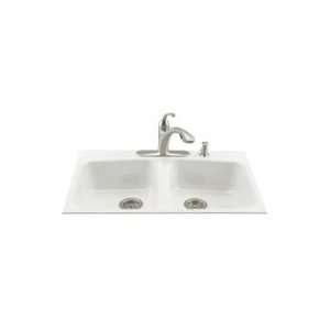 Kohler K 5898 5 0 Tile In Kitchen Sink w/Five Hole Faucet Drilling