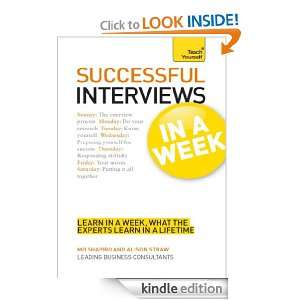 Successful Interviews in a Week Teach Yourself In A Week Mo Shapiro 