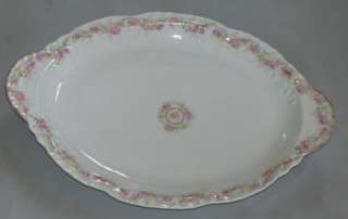 Antique Limoges Porcelain Theodore Haviland Platter Tray Roses  