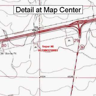  USGS Topographic Quadrangle Map   Separ NE, New Mexico 