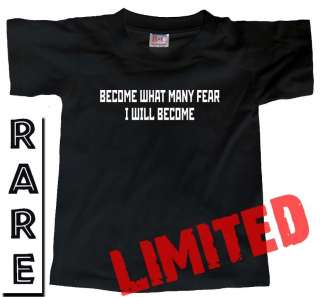BECOME WHAT MANY FEAR Gym Workout Powerlifting T SHIRT  