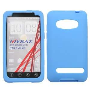 Solid Skin Cover (Dr Blue) for HTC EVO 4G Sprint Soft Skin 