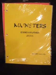  The Munsters TV family script television show Eddies Brother  