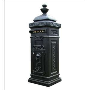  Ecco Victorian Tower Mailbox in Black E8BK