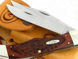 Case XX Lg Folding Hunter 2Bld StaminaWood Knife Sheath  