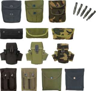 Military Army Style Gun AMMO POUCHES & CLIPS  
