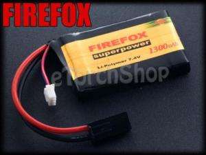 FireFox 7.4V 1300mAh 20C Li Po AEG Airsoft Battery S  
