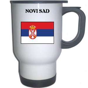  Serbia   NOVI SAD White Stainless Steel Mug Everything 