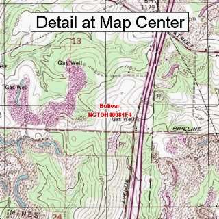 USGS Topographic Quadrangle Map   Bolivar, Ohio (Folded/Waterproof 