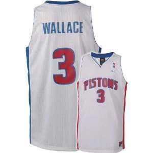  Nike Detroit Pistons #3 Ben Wallace White Swingman Jersey 