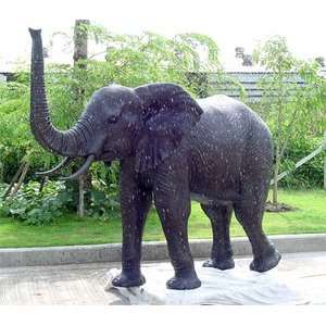  Life Sized Bronze Elephant Fountain