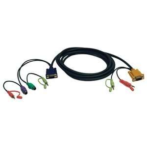 Tripp Lite 10 Feet VGA/PS2/Audio Combo Cable Kit for B006 VUA4 K R KVM 