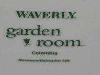 Waverly WVE1 Garden Room Black White Floral Soup Cereal Bowl (s) MINT 