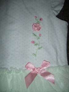   ME Infant Girl 18M & 24M Tutu Dress Pullover Bodysuit Onsie Rose Buds