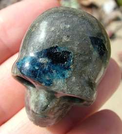 Crystal Skull Graves Mountain Lazulite kyanite pyrite georgia skeleton 