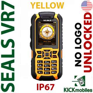 NEW SEALS VR7 YELLOW FACTORY UNLOCKED TOUGPH PHONE IP67 724120001029 