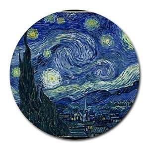  Van Gogh Starry Night Round Mousepad Mouse Pad Great Gift 