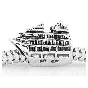    Sterling Silver Reflections Cruise Ship Bead Charm Jewelry