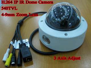 CCTV H.264 IP Network Dome security camera system Audio  