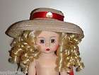 MADAME ALEXANDER TAGGED PRETTY STRAW HAT TO DRESS 8 DOLL / DOLL NOT 