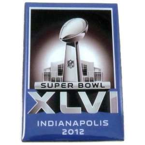  NFL 2012 Super Bowl XLVI in Indianapolis 2 Inch by 3 Inch 