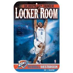  NBA Oklahoma City Thunder Russell Westbrook Sign Sports 