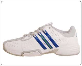 Adidas Barricade Team White Blue 2011 Mens Tennis Shoes  