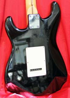 Fender Squier Bullet Series Custom Black Strat w Premium Gig Bag 