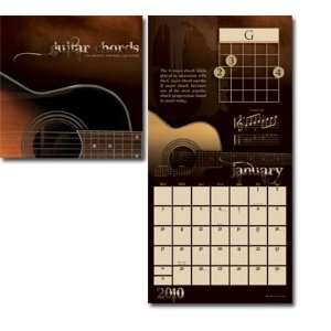  Guitar Chords 2010 Color 16 Month Wall Calendar
