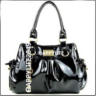 HOT OL Vintage Black Clutch Handbag PU Leather Designer Shoulder Bag 