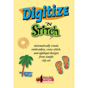 Amazing Designs DIGITIZE N STITCH Embroidery Software  