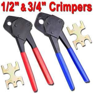 PEX Crimper Crimp Plumping 1/2 3/4 Tool Gonogo Cutter  