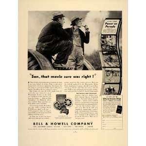  1937 Ad Bell & Howell Power on Parade Filmosound 138   Original 