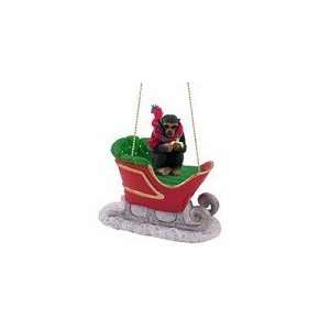  Chimpanzee Sleigh Ride Christmas Ornament