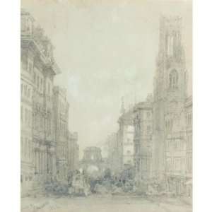   David Roberts   24 x 24 inches   Fleet Street At Te