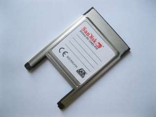 Sandisk Compact Flash CF card to PCMCIA PC card adapter  