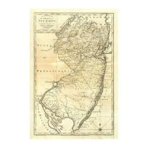  Mathew Carey   State Of New Jersey, 1795 Giclee
