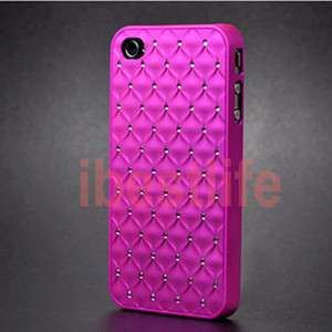Pink Luxury Star Bling Crystal Diamond Hard Case Cover For Apple 