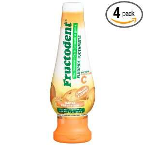 Fructodent Tartar Prevention Orange Lemon Gel Toothpaste, 3.4 Ounce 