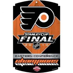 Philadelphia Flyers 2010 Eastern Conference Champions Wood Sign 