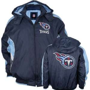  Tennessee Titans Full Zip Hooded Parka Jacket Sports 