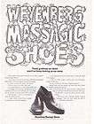 original print ad 1968 weyenberg massagic shoes vibratin g letters