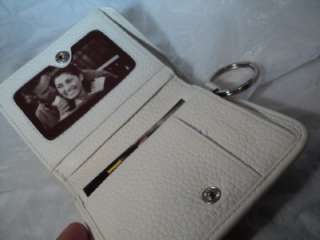 NEW Beautiful brighton small wallet infinity with key ring off white 