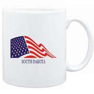  Mug White  FLAG USA South Dakota  Usa States