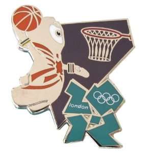  2012 Olympics Mascot Basketball Pin