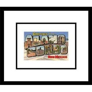  Greetings from Alamogordo, New Mexico, Framed Print by 